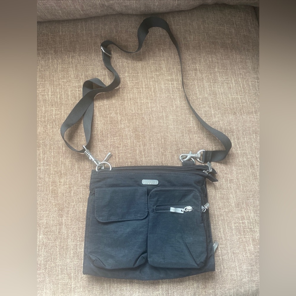 Baggallini Black Crossbody Nylon Bag